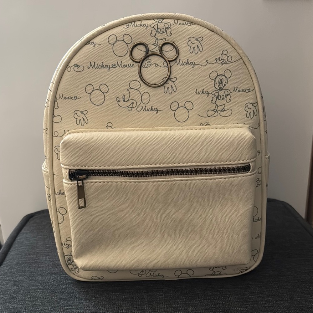 Cream Mickey Mouse Backpack